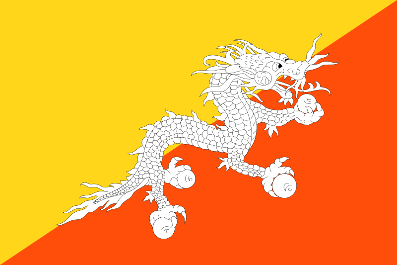 Bandera de Bután / Bhutan